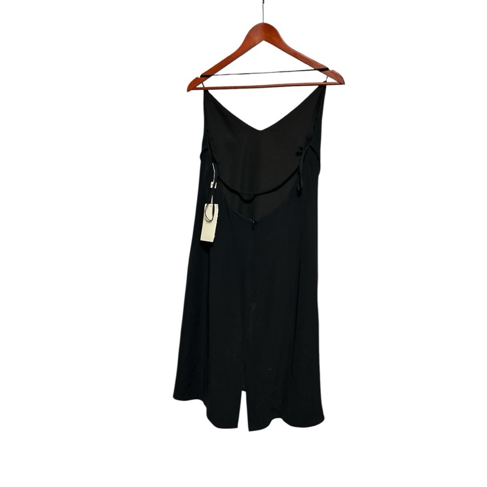 Armani Collezioni NWT 100% silk black cowl with halter strap neck cocktail dress - Picture 11 of 14